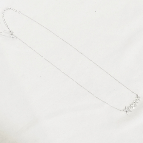 ADORNIA Sterling Silver Swarovski Shooting Star Crystal Necklace BRAND NEW